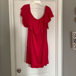 NWOT Fuchsia Off Shoulder Above the knee Dress